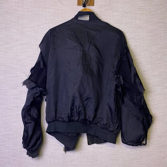 90s Ford Jacket XL Mens Bill Elliot Suede Leather Heavy Distressed Thrashed USA - Picture 5 of 10